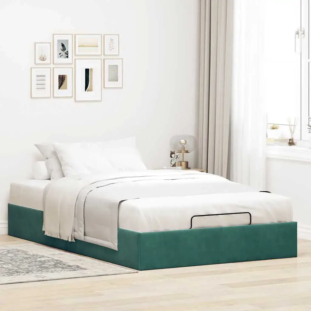 VidaXL bed frame 3310952 — 120x193 cm, green Photo 3