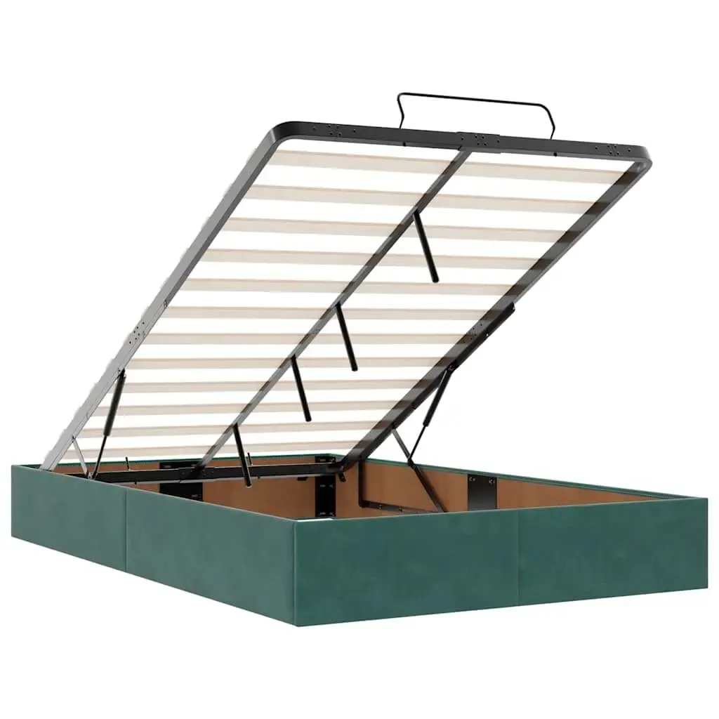 VidaXL bed frame 3310952 — 120x193 cm, green Photo 8