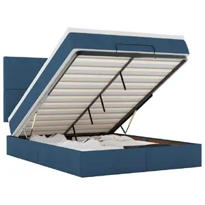 Gulta VidaXL 3313933 ar matraci — maksimālā slodze 280 kg, izmērs 1440×2030 mm