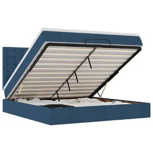Кровать VidaXL 3314182 с матрасом 1440×2030 мм, нагрузка до 280 кг