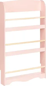 Wall Shelf Beliani LILOET pastel pink – decorative wall-mounted shelving unit