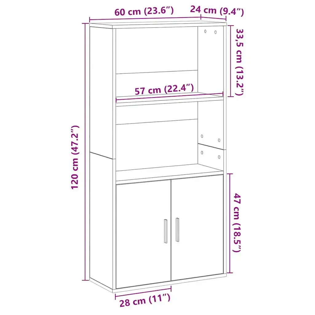 Книжный шкаф VidaXL 860426 дуб Photo 10