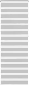 Roller zebra blind VidaXL, light gray fabric width 75.9 cm, polyester