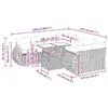 VidaXL 3326614 — 9‑предметный набор уличной мебели Photo 14