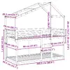 Каркас кровати VidaXL 3282044 для 90×190 см Photo 12