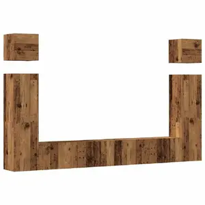 TV cabinet / entertainment center VidaXL 3329141 with wood top and wood frame, width 1000 mm, depth 300 mm, height 300 mm