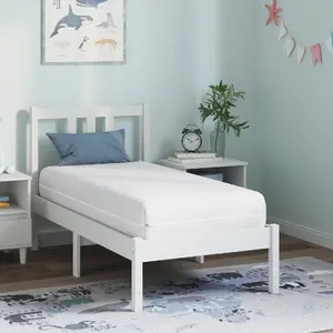 Mattress VidaXL model 4106423 White cover 60 x 120 cm 100% polyester
