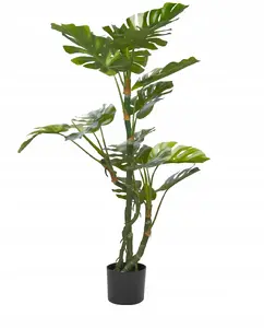 Искусственное растение в горшке Beliani Monstera Plant 135 см — искусственная монстера для интерьера