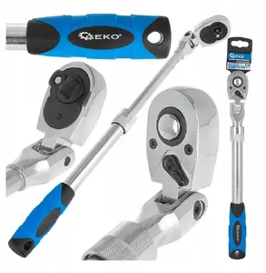 Telescoping 1/2" Breakable Ratchet GEKO 370–510 mm 72T CrV