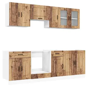Virtuves/ēdamistabas skapīšu komplekts VidaXL modelis 3314829 — 8 gab.