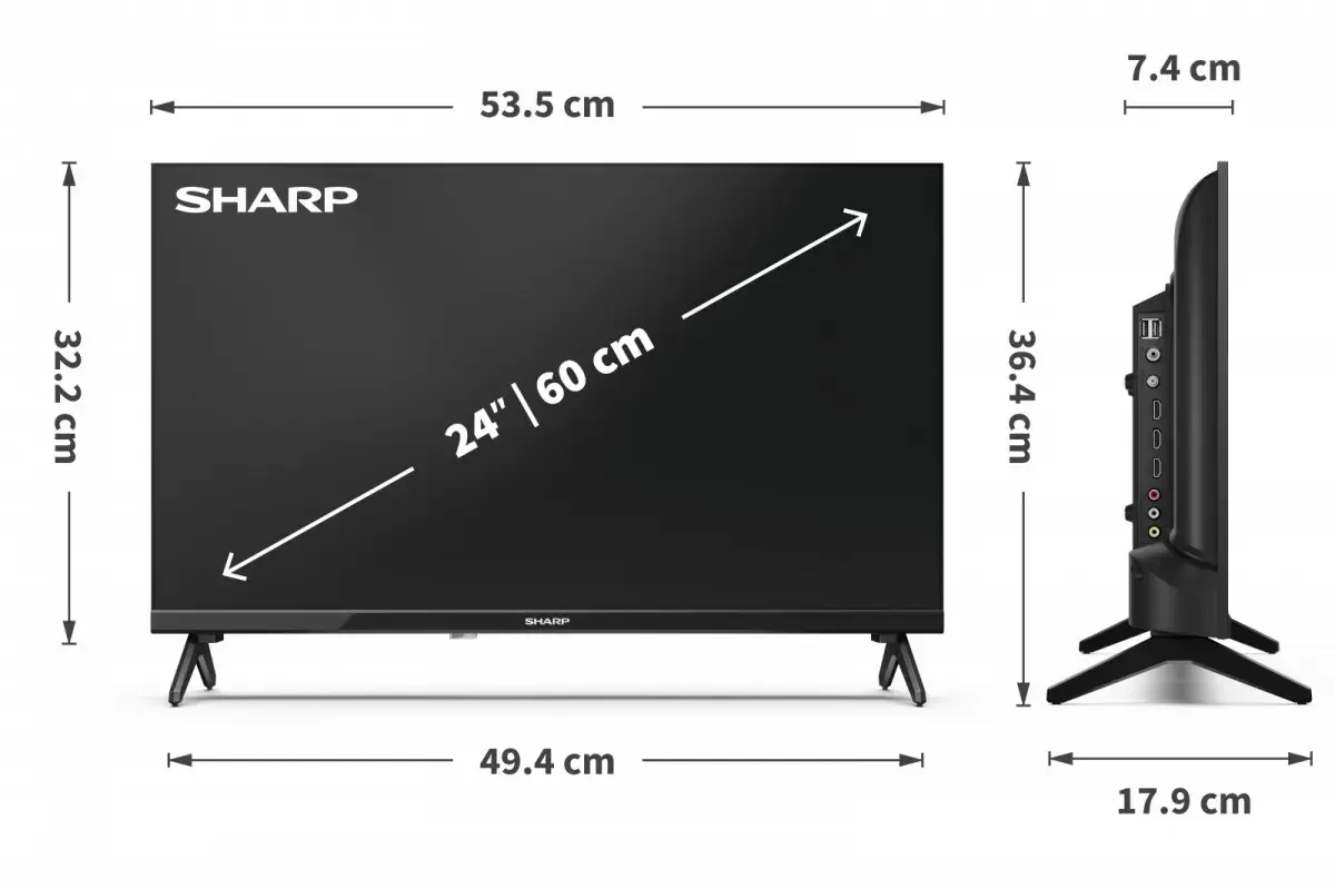 Sharp 24HA1405E LED 24 collas Photo 4