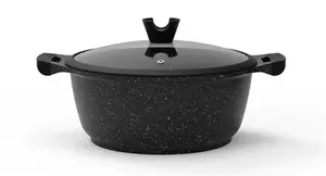 Katls DOMOLETTI Black Marble 28 cm, tilpums 6,1 l