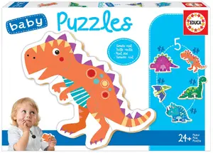 Пазл Educa Контурный Пазл Dinosaurs модель 18873 для 2–4 лет, обучающий