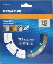 Rawlplug Segmented Diamond Blade 115x22.23mm