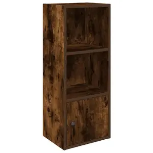Bookcase VidaXL 860341 in Oak, Wood Frame and Shelves, 31x24x102 cm