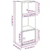 Bookcase VidaXL 860341 Oak Photo 11