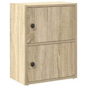 Bookcase VidaXL 860357 oak wood frame and shelves, 40x24x52 cm