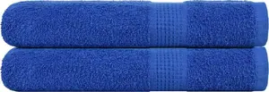 Towel set VidaXL sauna towels 2 pcs blue 80x200 cm 100% cotton