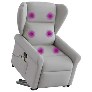 Кресло-акцент VidaXL 3303393 — обивка ткань серого цвета, наполнитель пенопласт, ширина сиденья 50 см, глубина 57 см, высота 41,5 см