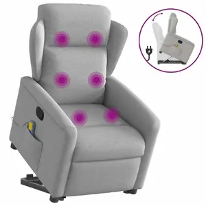 Кресло акцентное VidaXL 3303153 — тканевая обивка серого цвета, наполнитель из пены
