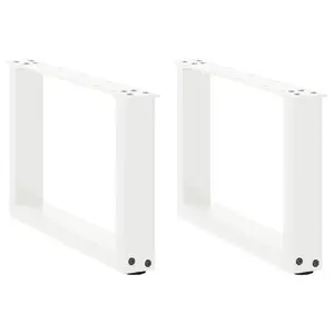 Table leg set VidaXL 4013137 metal white for indoor use, height 500 mm, width 310 mm