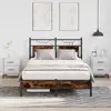Каркас кровати VidaXL 4106888 дуб для 120x200 см Photo 2