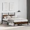 Каркас кровати VidaXL 4106888 дуб для 120x200 см Photo 3