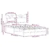 Каркас кровати VidaXL 4106888 дуб для 120x200 см Photo 10