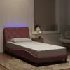 Каркас кровати VidaXL 3213836 — розовый, LED, 90x200 см Photo 2