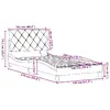 Каркас кровати VidaXL 3310651 – серый, для 100x200 см Photo 15
