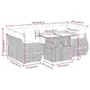 VidaXL уличный набор мебели 3326594 — 7 предметов Photo 14