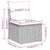 VidaXL outdoor furniture set 3326824 — 9-piece Photo 16