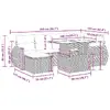 VidaXL 3326674 7‑предметный комплект уличной мебели Photo 15