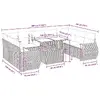 VidaXL 3326704 — 10‑предметный набор уличной мебели Photo 15