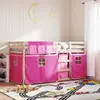 Кровать VidaXL 3283894 с розовым изголовьем Photo 2