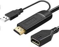 Adapter HDMI 2.0 to DisplayPort 1.2 PremiumCord — 4K@60Hz, 25 cm cable