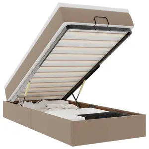 Gulta VidaXL 3311035 ar matrači, slodzes kapacitāte 280 kg, izmērs 1200×2030 mm, augstums 235 mm