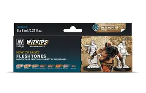 Akrila krāsu komplekts VALLEJO 80.259 — 8×8 ml daudzkrāsains