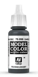 Akriļkrāsa VALLEJO 70.898 Dark Sea Blue — pudelīte 17 ml