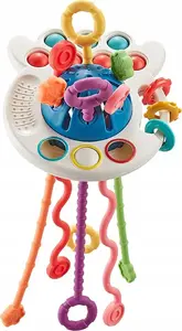 Baby toy octopus 4-in-1 Bambam BAM BAM ZAB sensory octopus 12x26x8 cm, model 688-59