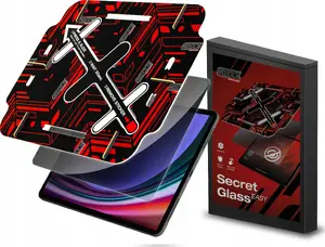 Privacy Tempered Glass Screen Protector GrizzGlass SecretGlass Easy for Samsung Galaxy Tab S9 Plus