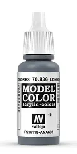 Acrylic Paint VALLEJO 70.836 London Grey 17 ml Bottle