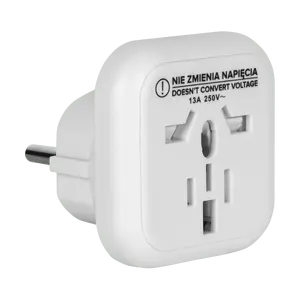 Universal Travel AC Adapter Cabletech ZLA0568 for EU to UK/USA/Asia/China Sockets, Max. 13A