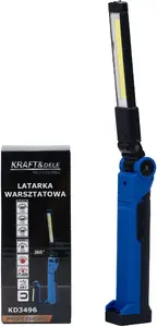 Workshop Rechargeable LED Work Light Kraft&Dele KD3496 2500mAh 200/400/800 lm COB+LED USB-C Magnetic