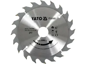Дисковая пила YATO YT-60488 TCT для дерева, диаметр 190 мм, посадочное отверстие 20 мм, 30 зубьев