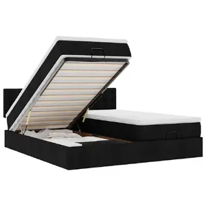 Кровать VidaXL 3312880 тканевая рама 160x203 см, грузоподъёмность 280 кг