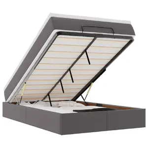 Кровать VidaXL 3311029 с матрасом, 1200×1930 мм, нагрузка до 280 кг