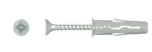 Rawlplug UNO Expansion Plug with Screw 8mm x 50mm, 100 pieces