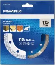 Rawlplug RT-DDC-115 Continuous Rim Diamond Blade 115x22.23mm