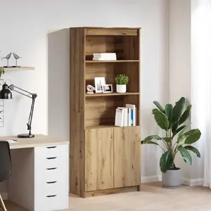 Atvilktņu skapītis VidaXL Artisan 3328479 Ozola finierējums, līmēts koks 70x35x180 cm